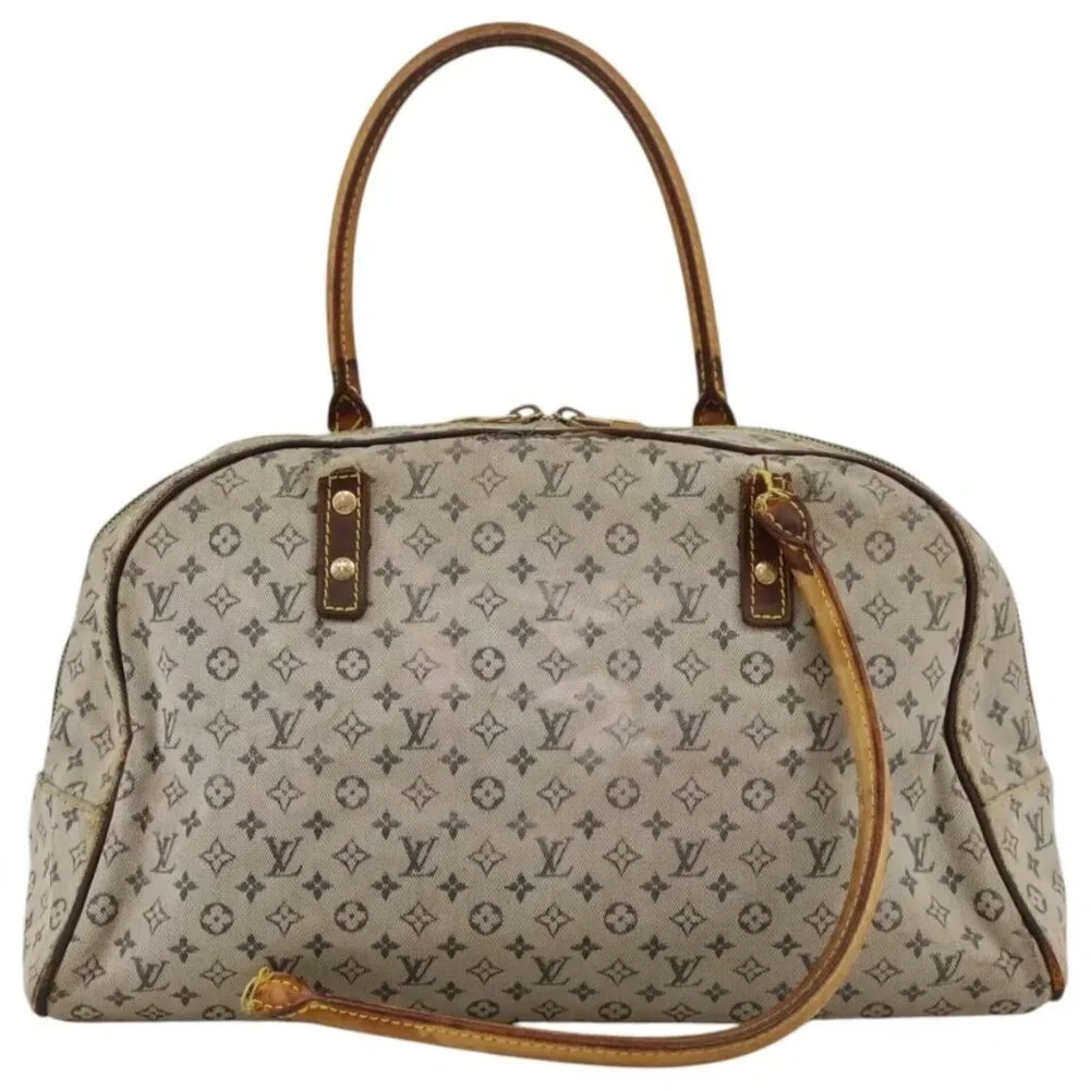 LOUIS VUITTON Monogram mini Marie Hand Bag Blue M92003 LV Auth bs20671